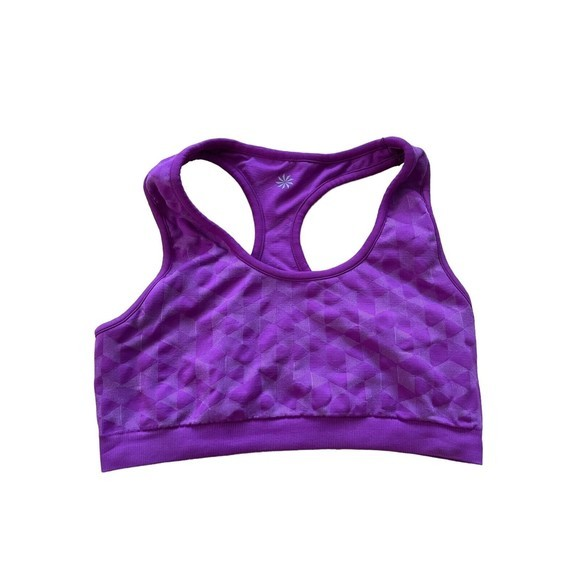 Athleta Other - Athleta Purple Racerback Seamless Reversible Sports Bra Size‎ Small Medium
